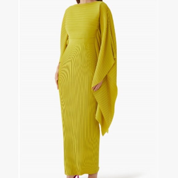 Solace London Yellow Adami Maxi Dress, US 0 - Picture 4 of 6